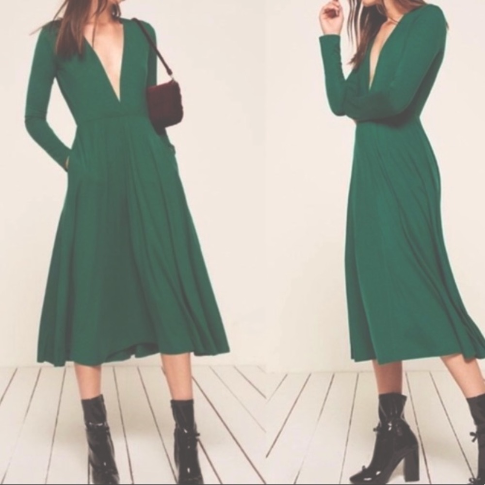 Green Reformation Dress